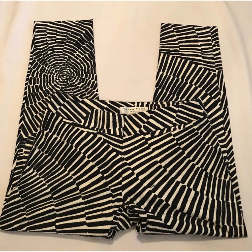[Trina Turk] Ankle Crop Skinny Spiderweb Printed